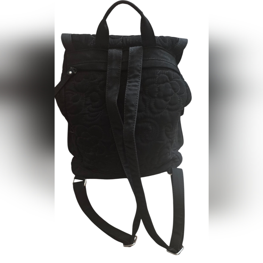 Vera Bradley Black Quilted Backpack - Picture 3 of 11